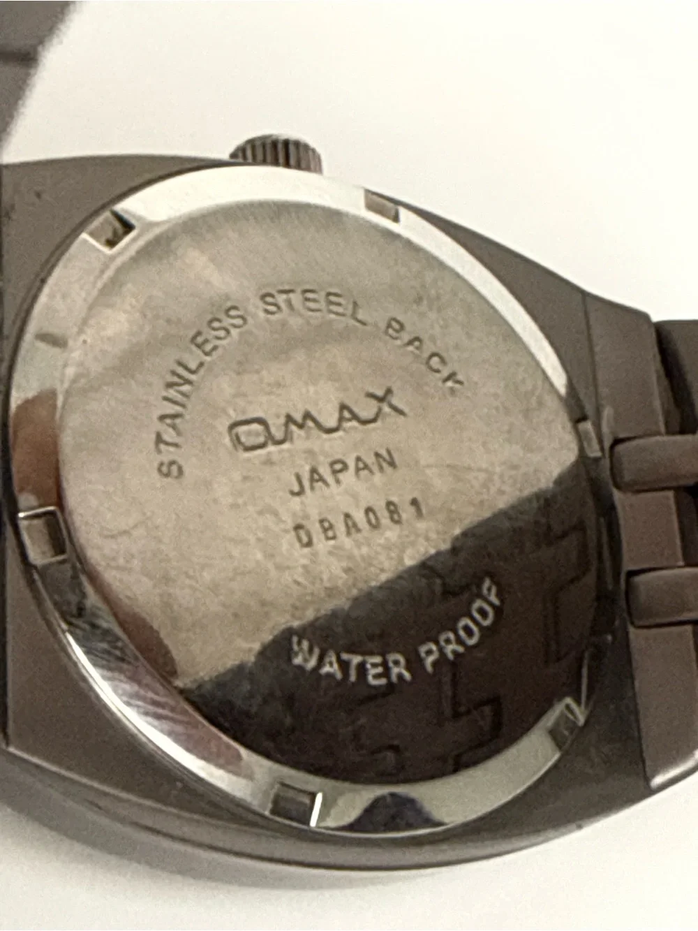 OMAX DBA061 Vintage Gunmetal Cushion Watch